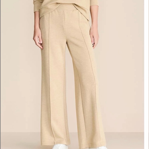 Loft, Lou & Grey scuba soft tan pants, Small, NWT - Picture 2 of 3